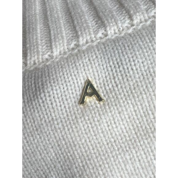 Altuzarra Cashmere Sweater Medium Turtleneck Puff Sleeve Knit Cream $895 NWT - Picture 5 of 8